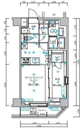 クオリタス本所吾妻橋の物件間取画像